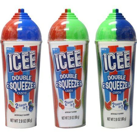 Icee Double Squeeze 2 Flavors in 1 — front of pack at Exotic Snaxx Chicago
