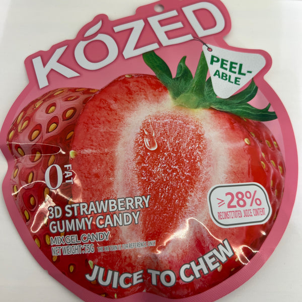 Kózed 3D Strawberry Gummy Candy (75g)