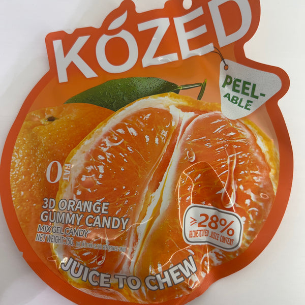 Kózed 3D Orange Gummy Candy (75g)