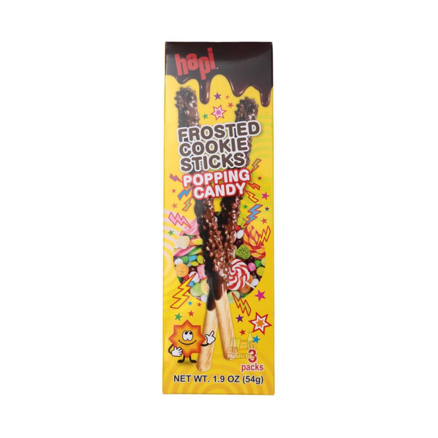 Hapi Frosted Sticks Popping Candy Cookie — front of pack at Exotic Snaxx Chicago