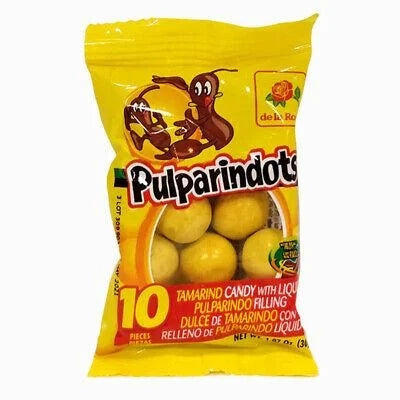 Pulparindots Tamarind Candy Filled with Liquid 30g — front of pack at Exotic Snaxx Chicago