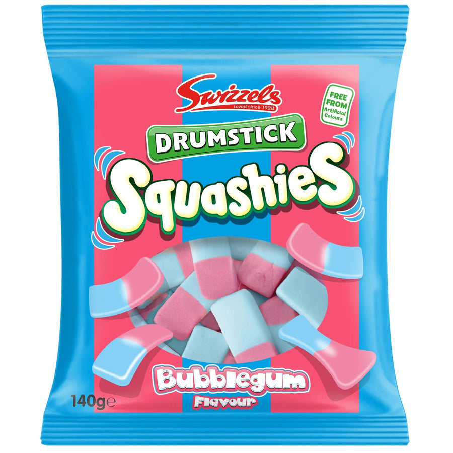 Swizzels Squashies Sweets Bubble Gum — front of pack at Exotic Snaxx Chicago