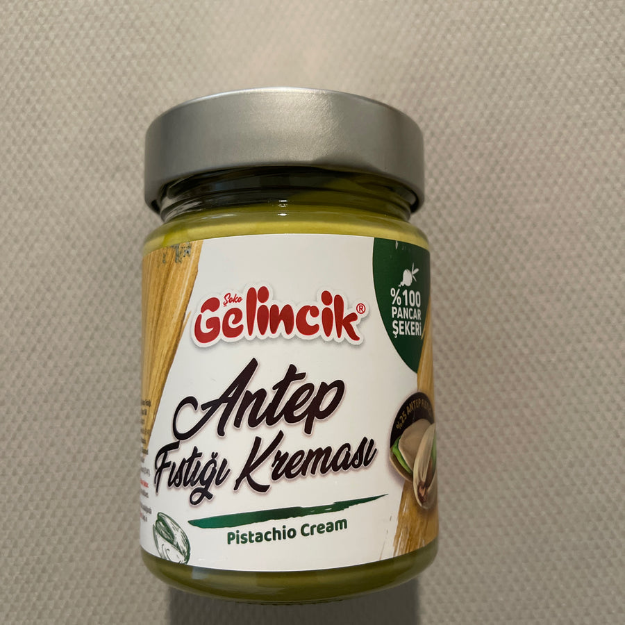Gelincik Pistachio Cream (Turkey) A rich and smooth pistachio spread — front of pack at Exotic Snaxx Chicago