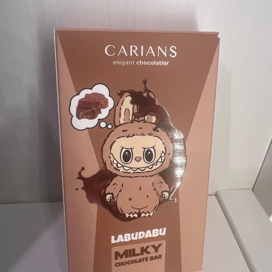 Carians Labudabu Milky Chocolate Bar, Belgian Taste Elegant Chocolatier, Great for Gift Giving, Anniversary, Thanksgiving, Christmas, 2.65 oz — front of pack at Exotic Snaxx Chicago