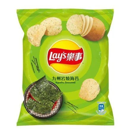 Lay's Kyushu Seaweed Potato Chips 1.51 oz — front of pack at Exotic Snaxx Chicago