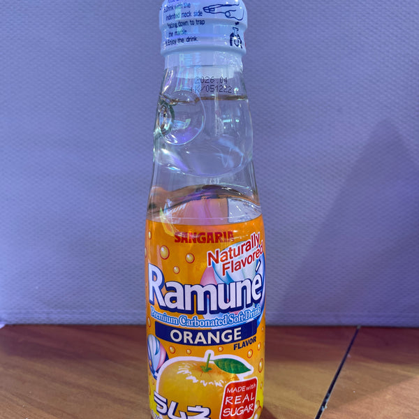 Ramune Soda – Orange 200 mL (Product of Japan)