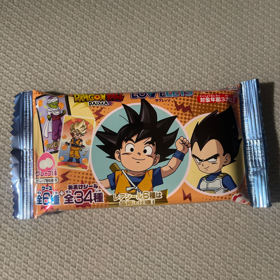 Dragon Ball DAIMA Lovelets (Japan) — front of pack at Exotic Snaxx Chicago