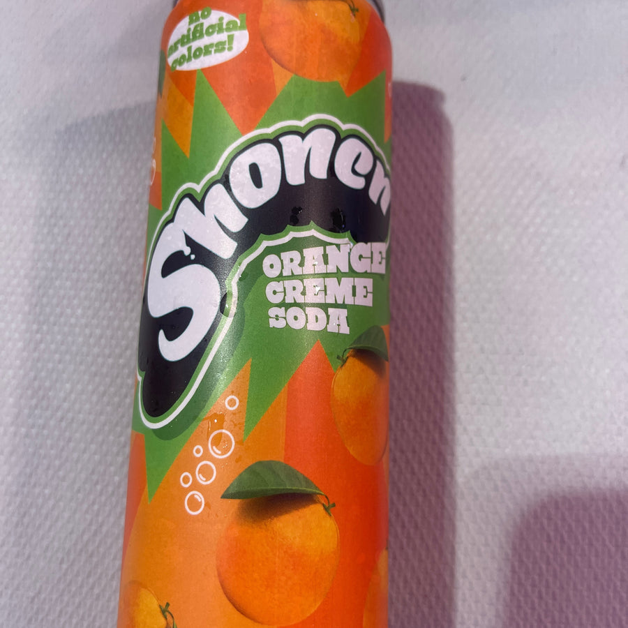 Shonen Orange Crème Soda — front of pack at Exotic Snaxx Chicago
