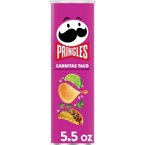 Pringles Carnitas Taco Potato Crisps Chips  Lunch Snacks