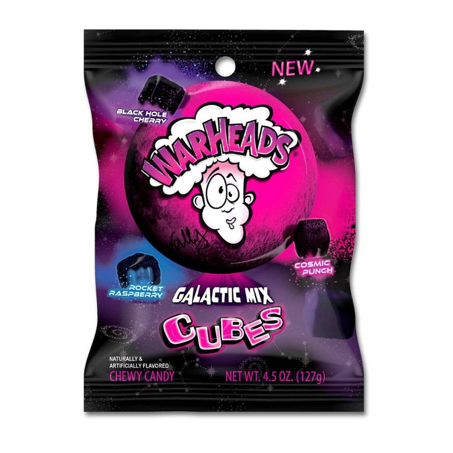 Warheads Galactic Cubes, 4.5oz — front of pack at Exotic Snaxx Chicago