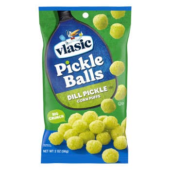 Vlasic Pickle Balls, Dill Pickle Corn Puffs 2oz,
