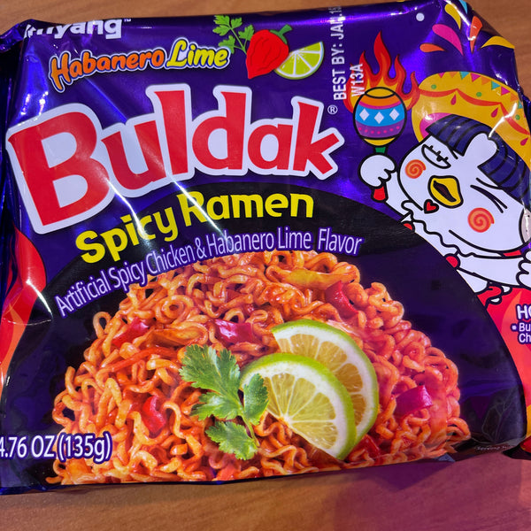 Buldak spicy chicken habanero lime