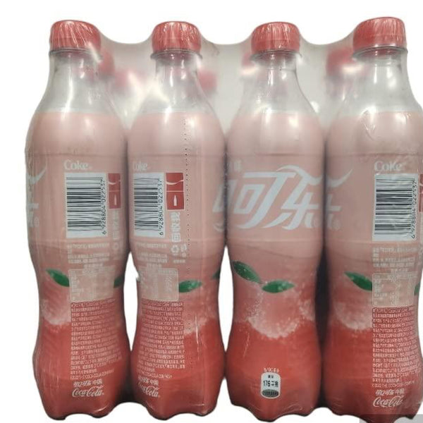 Coca Cola Peach Flavored Soft Drink 500 ml Each bottle (6)
