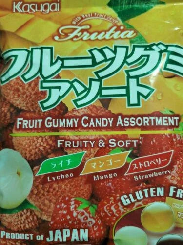 Kasugai Assorted Fruit Gummy Candy Japan