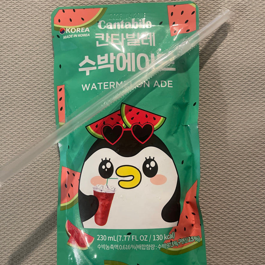 Cantabile Watermelon Ade (Korea) — front of pack at Exotic Snaxx Chicago