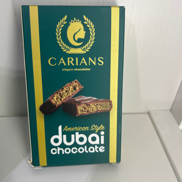 Carians Dubai Chocolate with Pistachio and Kunafa
