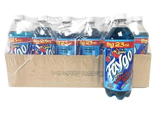 Faygo Raspberry Blueberry — front of pack at Exotic Snaxx Chicago