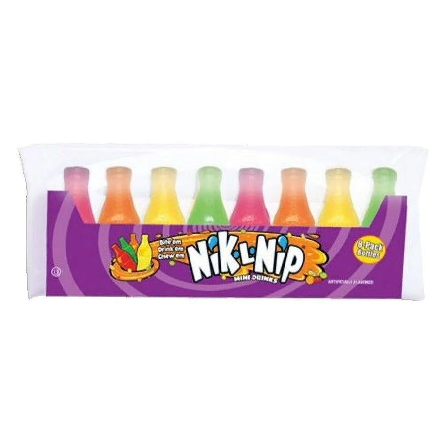 Nik L NIP 8 Pack Wax Bottles 2.79 oz — front of pack at Exotic Snaxx Chicago