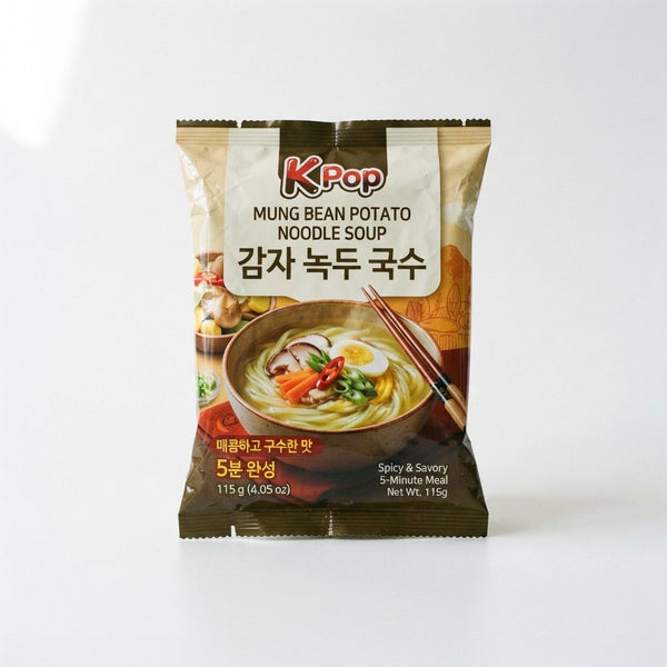K Pop Mung Bean Potato Noodle Soup Korea