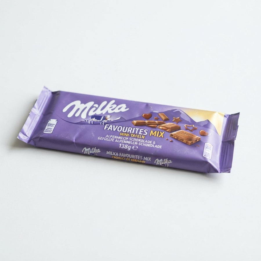 Milka Favourites Mix Product Of Germany — front of pack at Exotic Snaxx Chicago