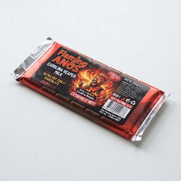Flaming Anus Chocolate Bar: Carolina Reaper Milk