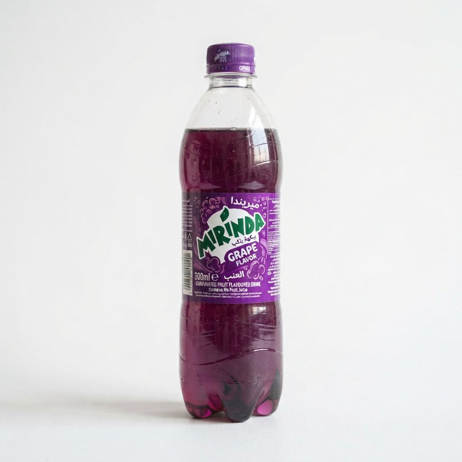 Mirinda Grape Flavor — front of pack at Exotic Snaxx Chicago