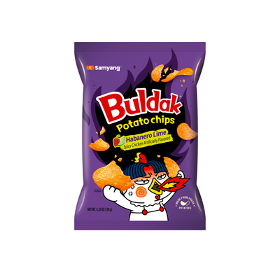 Samyang Buldak Habanero Lime Potato Chips — Chips & Crisps bestseller at Exotic Snaxx Chicago