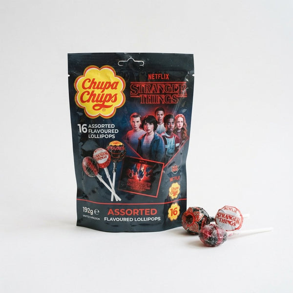 Chupa Chups Netflix Stranger Things 16 Assorted Flavoured Lollipops 192g United Kingdom