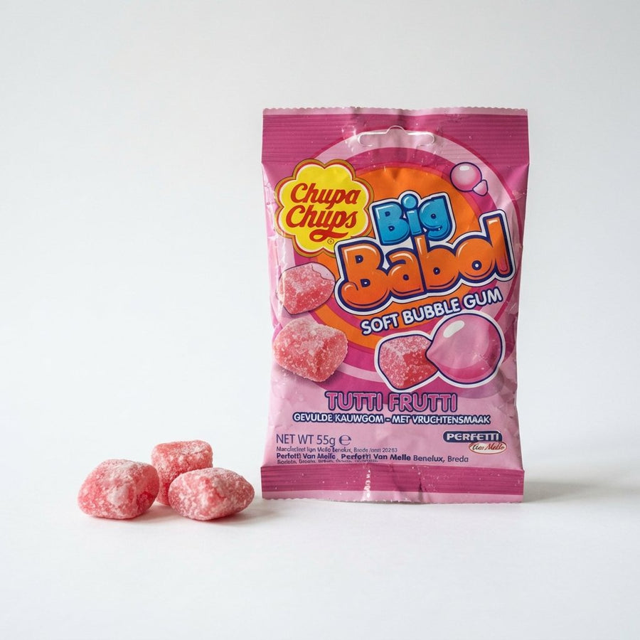 Chupa Chups Soft Bubble Gum Big Babol Tutti Frutti (Netherlands) — front of pack at Exotic Snaxx Chicago