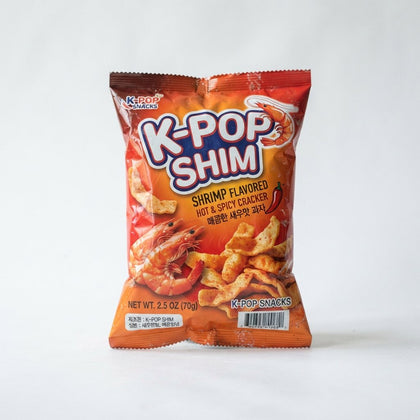 K-Pop Shim Shrimp Flavored Hot & Spicy Cracker — Medium Heat at Exotic Snaxx Chicago