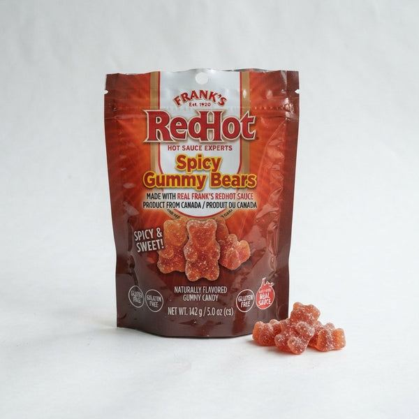Frank's RedHot Spicy Gummy Bear Product from Canada