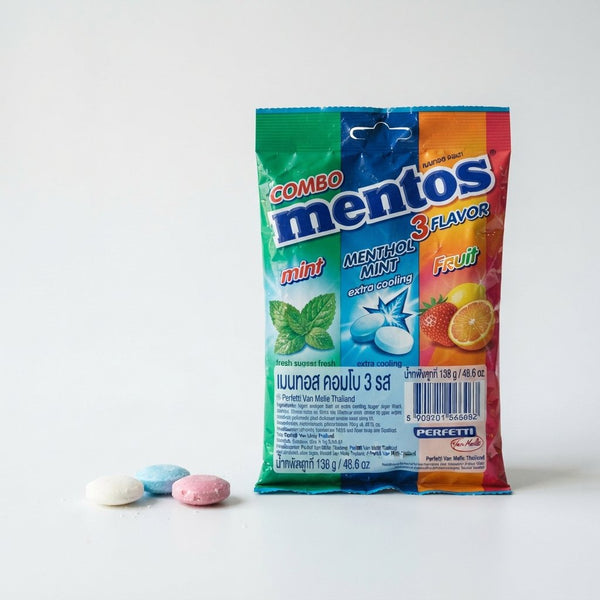Mentos Combo 3 Flavor (Mint + Menthol Mint + Fruit)