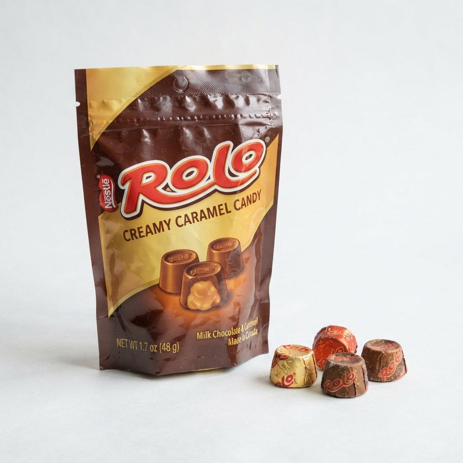 Rolo Creamy Caramel Candy — front of pack at Exotic Snaxx Chicago