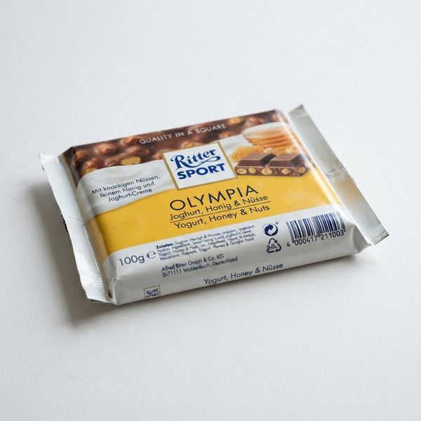 Ritter Sport Olympia Yogurt Honey and Nuts Germany