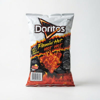 Doritos Flamin Hot Hot Hot — nuclear heat tier snack at Exotic Snaxx Chicago
